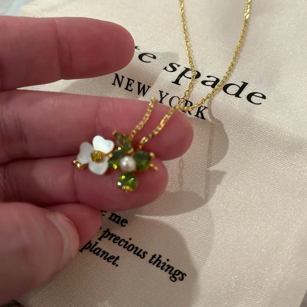 kate spade Precious Pansy Pendant/NWT - Picture 9 of 10